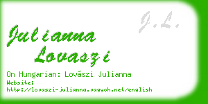 julianna lovaszi business card