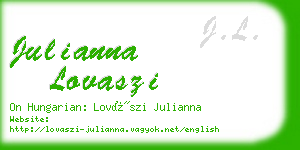 julianna lovaszi business card